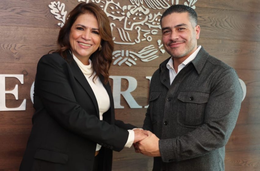  Fabiola Alanís y Omar García Harfuch fortalecen mecanismos de coordinación para el cumplimiento del Plan Michoacán