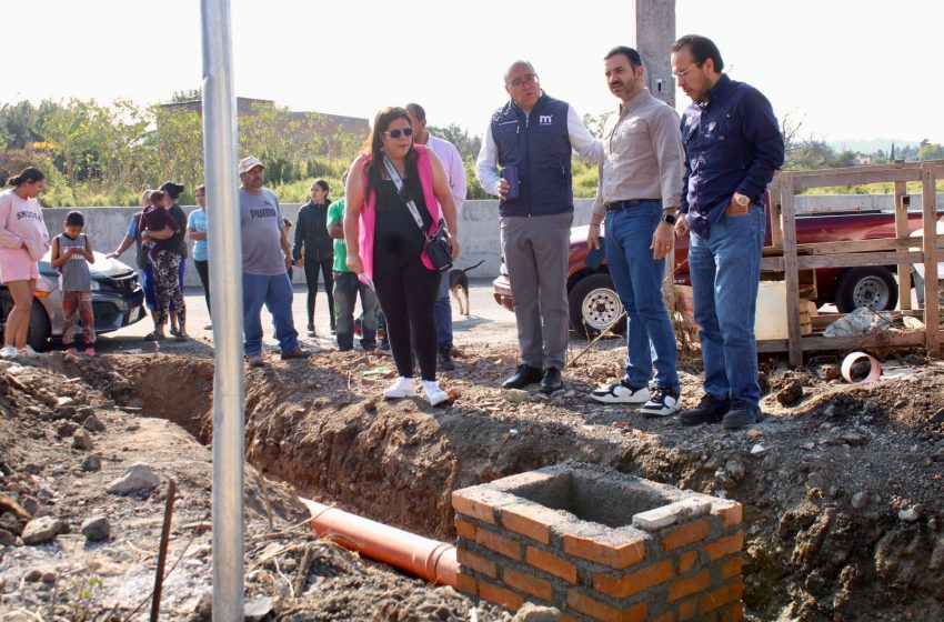  Supervisa Yankel Benítez obra hídrica en colonia Benito Juárez
