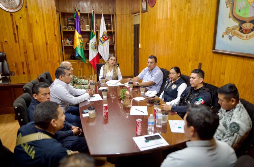  Reforzamos la Seguridad: Dayana Pérez lidera reunión con Corporaciones Federales y Estatales