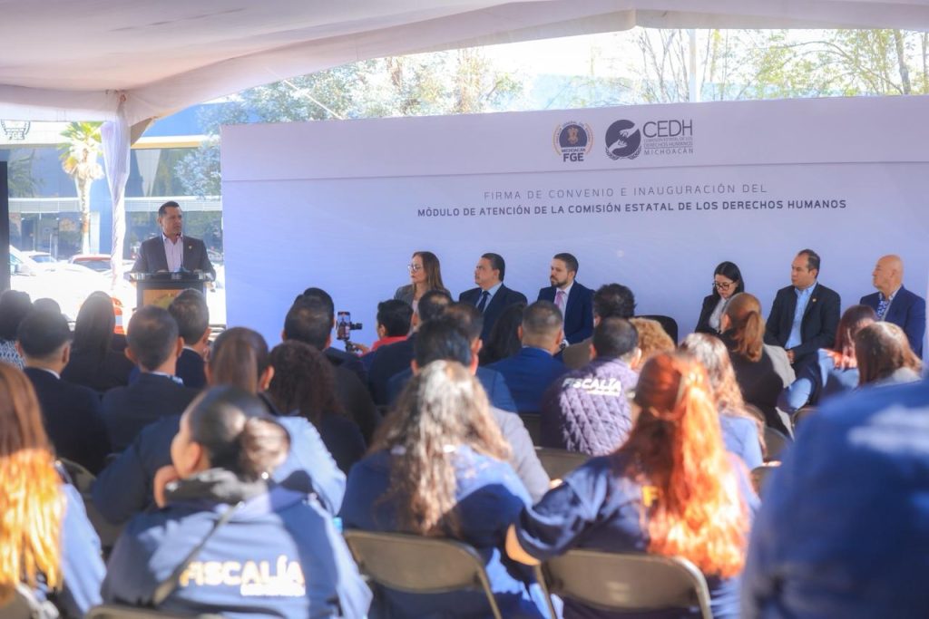 FGE y CEDH firman convenio de colaboración e inauguran Módulo de Atención 4 FGE CEDH3