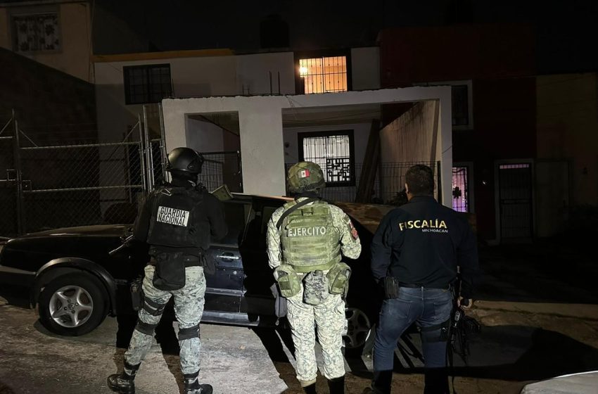  Fiscalía General realiza cateo en Morelia; asegura narcótico y un inmueble