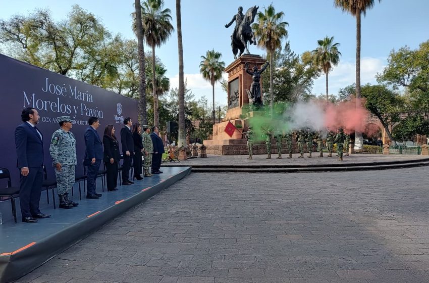  Rinden autoridades municipales homenaje a don José María Morelos