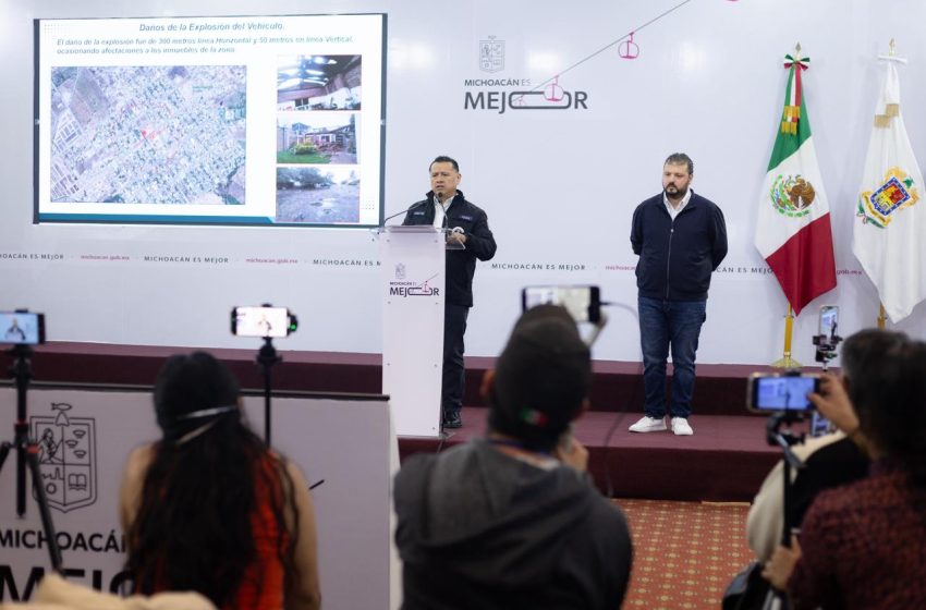  Despliega gobierno estatal atención inmediata a víctimas tras explosión en Coahuayana; FGR atrae investigación: Raúl Zepeda