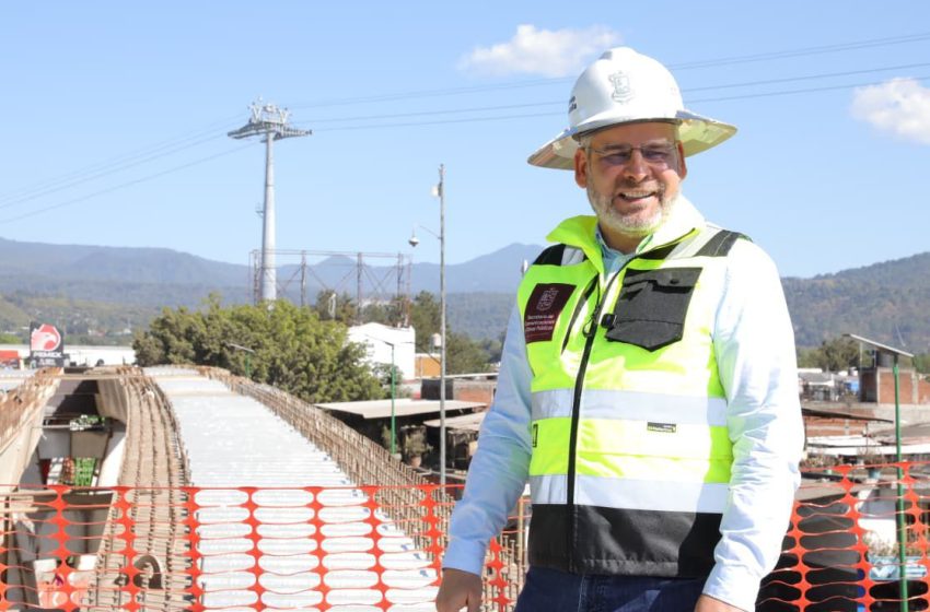  Paso vehicular La Hielera de Uruapan abrirá a la circulación en febrero: Bedolla