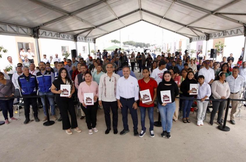  INFONAVIT entrega viviendas del Bienestar a familias de Tamaulipas