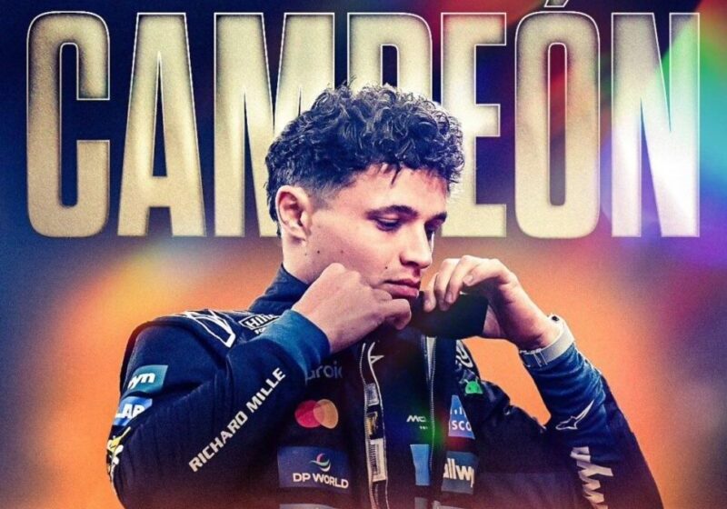  Lando Norris se corona campeón de la Fórmula 1 en Abu Dabi