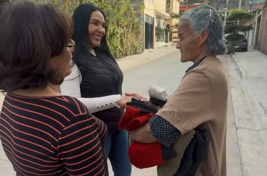  Adriana Campos Huirache refrenda compromiso con habitantes de El Realejo, Jacona