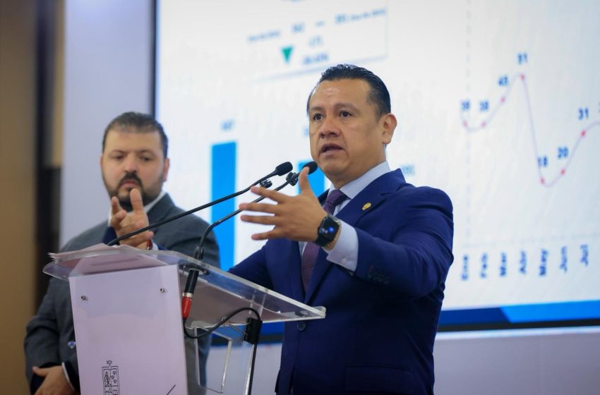  Resultados 2025 en procuración de justicia reflejan disminución del homicidio doloso, feminicidio, robo de vehículos y robo al transporte: CTP