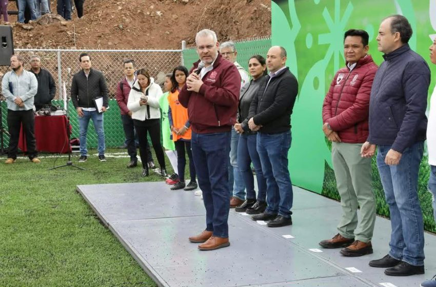  Inversión histórica de 94 mdp en deporte y prevención del delito en 41 municipios: Bedolla