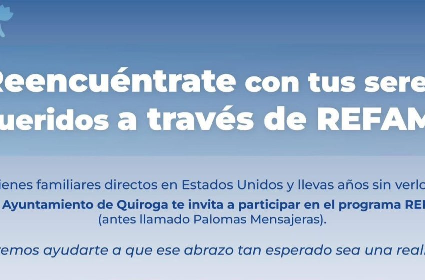  Inició Quiroga el 2026 fortaleciendo la reunificación familiar a través del programa REFAMI