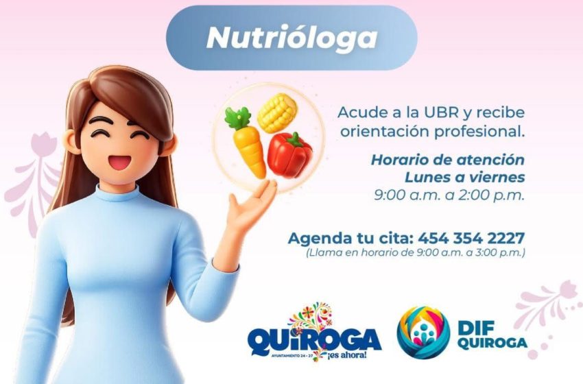  Ayuntamiento de Quiroga fortalece la atención a la salud con servicio nutricional en la UBR, convocan a la población a recibir orientación
