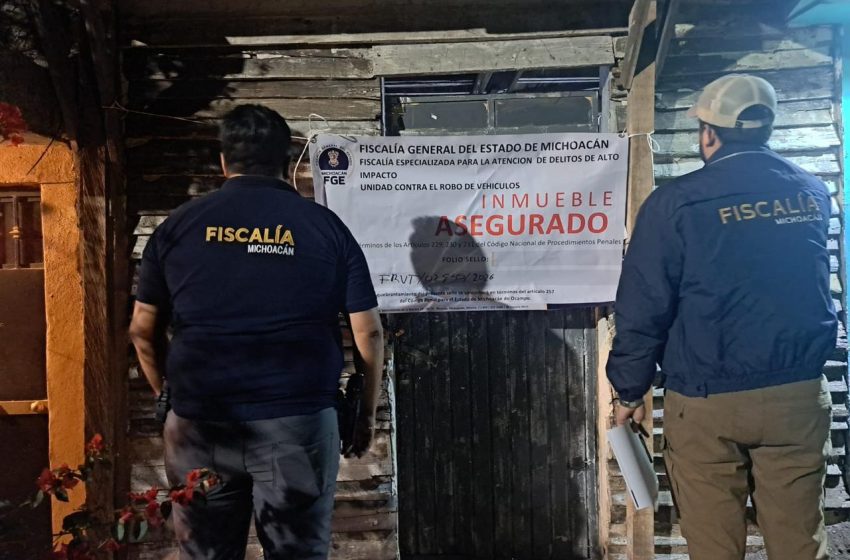  Asegura FGE armas de fuego hechizas y droga durante cateo realizado en Morelia