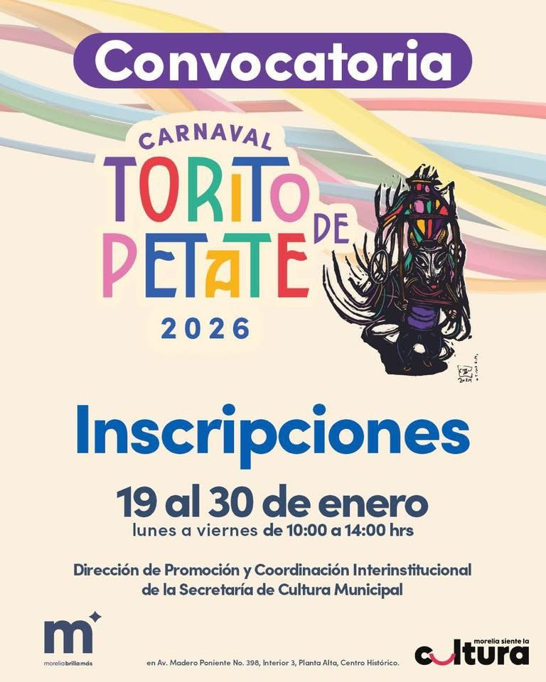 Lucila Martínez invita a participar en el Carnaval del Torito de Petate 2026 para preservar las tradiciones de Morelia 2 LuciConvTorito2