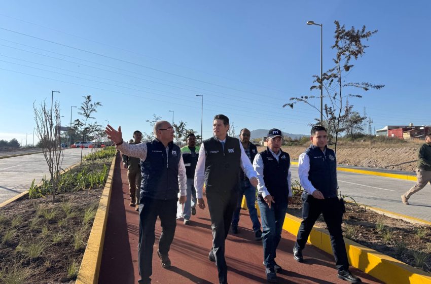  Revisa Alfonso Martínez últimos detalles de la avenida Amalia Solórzano