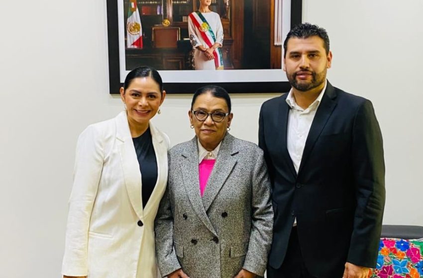  Coordinación estratégica para fortalecer el Estado y consolidar la paz en Michoacán, eje de la reunión entre Araceli Saucedo y la secretaria de Gobernación, Rosa Icela Rodríguez