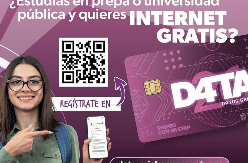  Hoy abre registro programa DATA de internet gratuito para estudiantes de prepas y universidades públicas: Bedolla