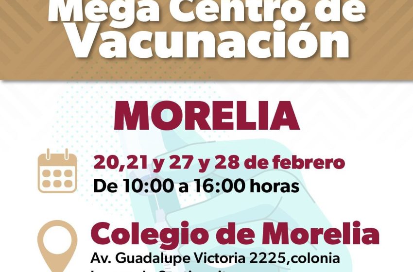  SSM habilitará mega centro de vacunación contra sarampión en Colegio de Morelia