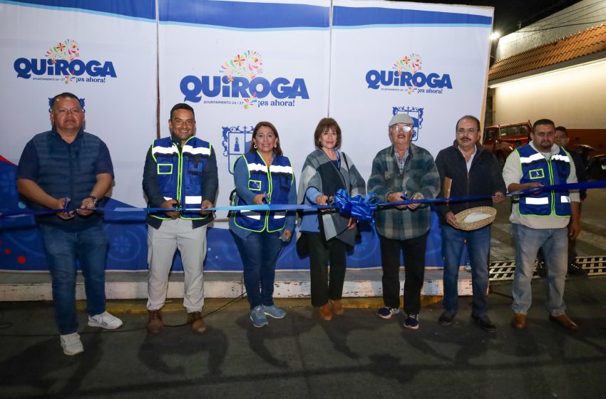  Quiroga avanza con más de 100 nuevas luminarias que brindan mayor seguridad a las familias, Alma Mireya González inaugura nuevas luminarias