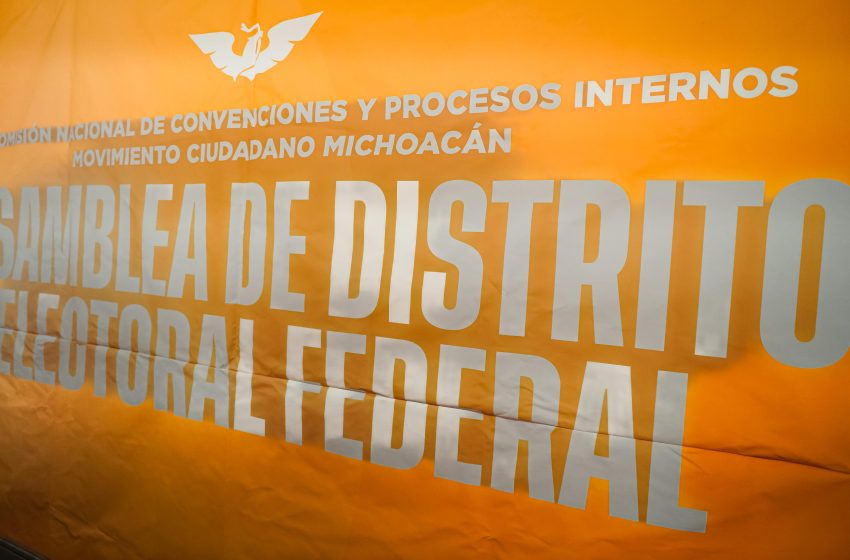  Movimiento Ciudadano Michoacán avanza en la organización de su 4ª Convención Estatal