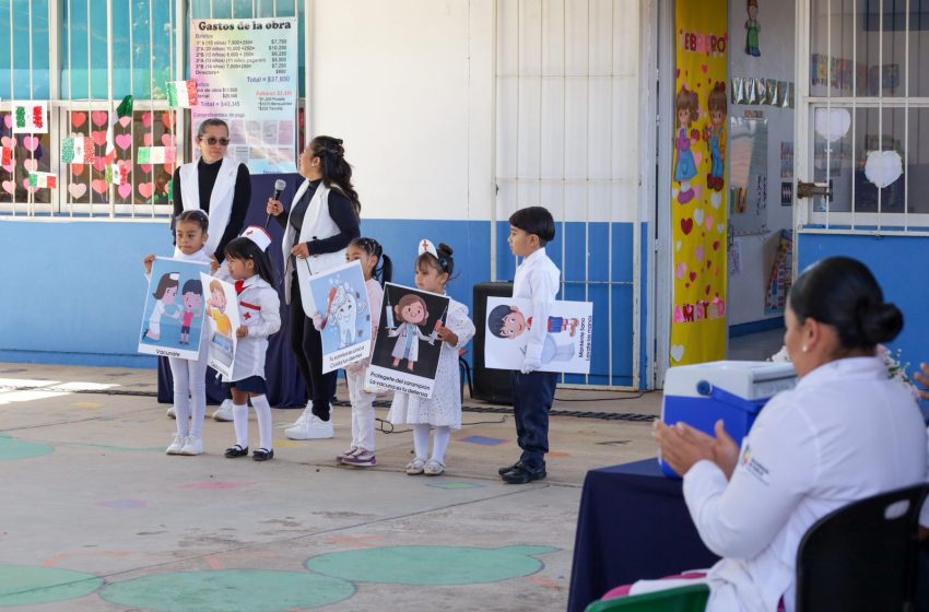  Arranca Gobierno de Quiroga campaña de vacunación contra el sarampión en preescolar en coordinación con autoridades de salud