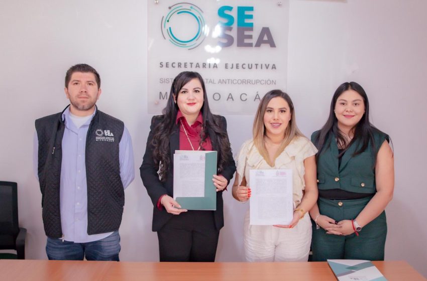  Dayana Pérez Mendoza fortalece la transparencia en Salvador Escalante con la firma de convenio con SESEA
