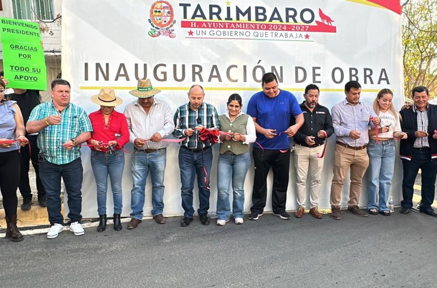  Obras viales, prioridad para el Gobierno de Tarímbaro: Éric Gaona