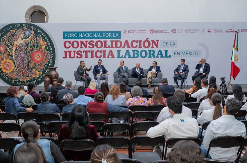  En Foro Nacional, jueces laborales de Michoacán exponen buenas prácticas judiciales