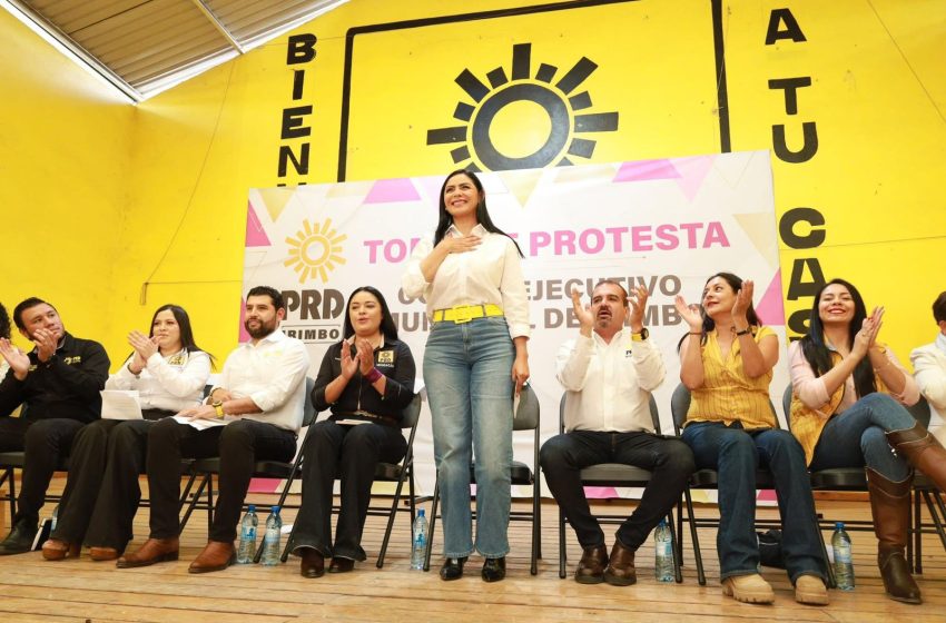  Araceli Saucedo respalda la renovación y fortalecimiento de los comités municipales de Irimbo, Áporo y Angangueo
