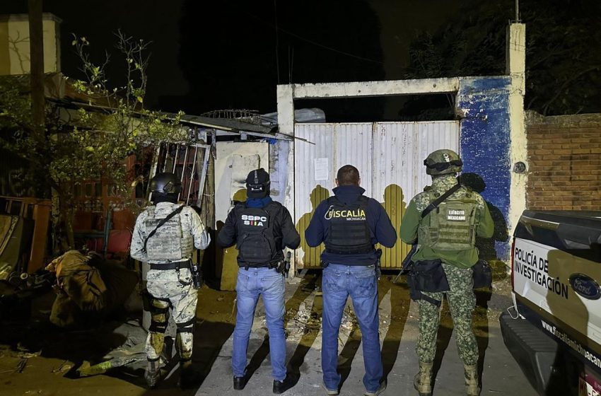  FGE asegura  droga y detiene a una mujer, en dos cateos en Morelia