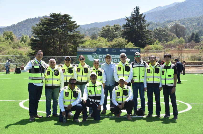  Michoacán transforma el deporte con 48 canchas de futbol 7 en 41 municipios: Rogelio Zarazúa