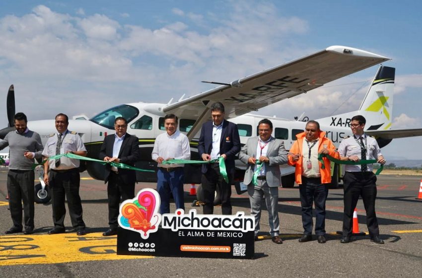  Michoacán despega con nueva ruta aérea AIFA-Morelia-Uruapan
