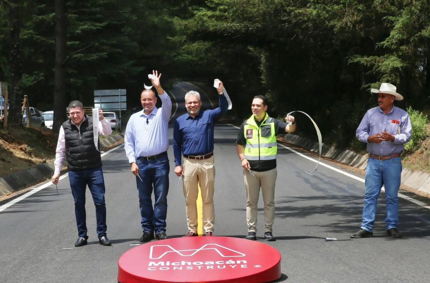  Inaugura Bedolla rehabilitación de la carretera Madero-Tacámbaro; se impulsa el desarrollo agrícola
