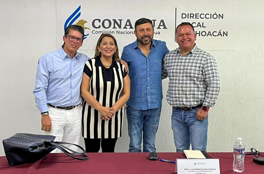  Gestiona Alma Mireya González proyectos hídricos ante CONAGUA para fortalecer el abastecimiento de agua en Quiroga