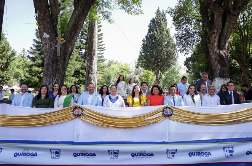  Color y alegría llenan las calles de Quiroga con el desfile de primavera, encabezado por la alcaldesa Alma Mireya González