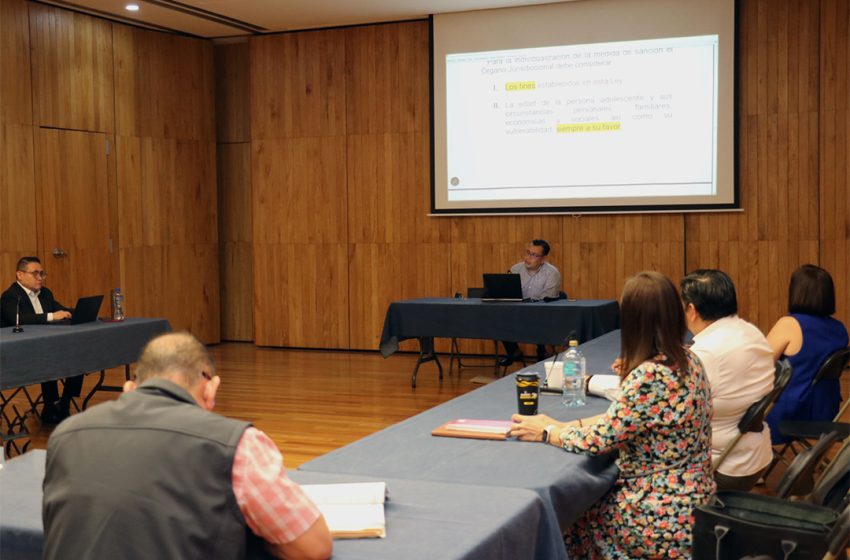  Con más del 80% de avance, entra a su fase final Diplomado en Justicia para Adolescentes