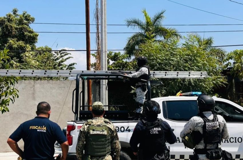 FGE desmantela red de vigilancia ilegal en Apatzingán; aseguran 14 cámaras “parásitas”