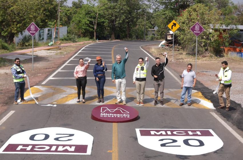  Rehabilitación de carretera de Nuevo Urecho impulsará al sector agropecuario: Bedolla