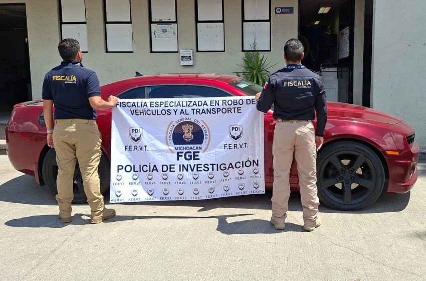  Asegura FGE dos unidades con irregularidades en Tarímbaro