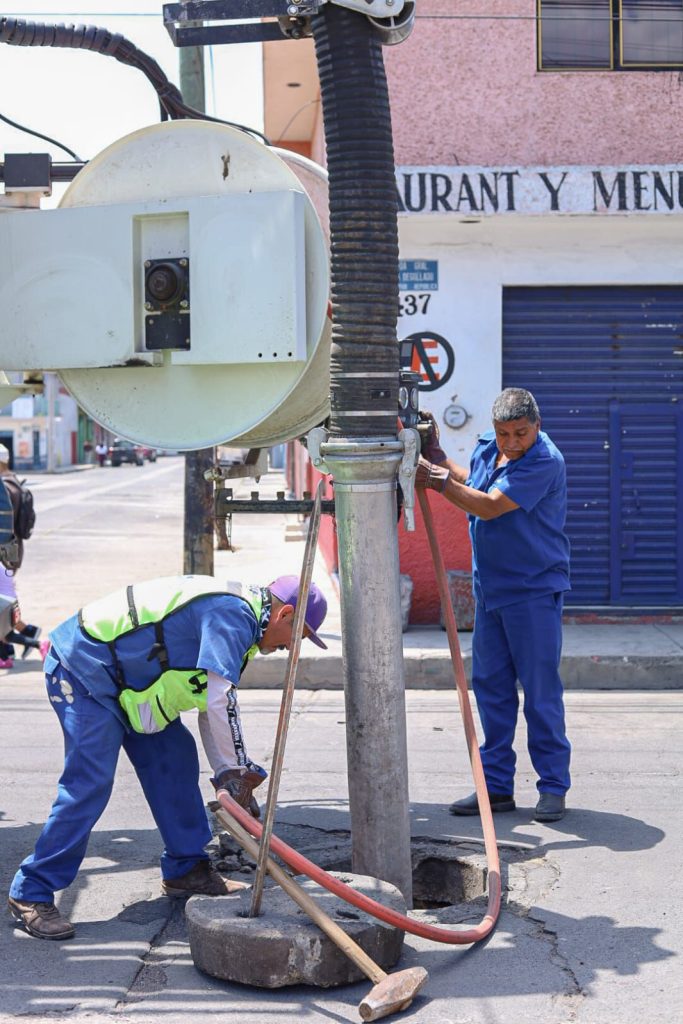 OOAPAS atiende de manera oportuna reporte en la colonia El Porvenir 2 OOA AtnPorv2