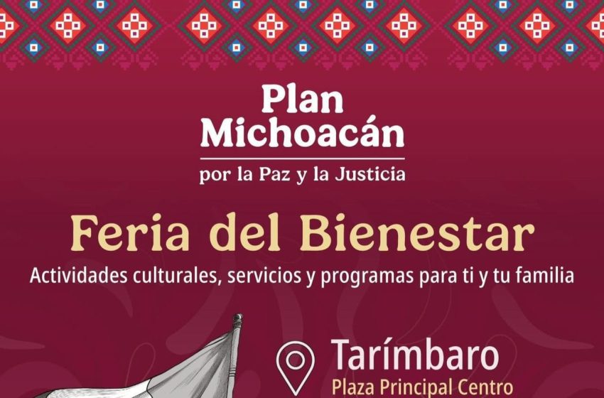  Invita Éric Gaona a la Feria del Bienestar en Tarímbaro
