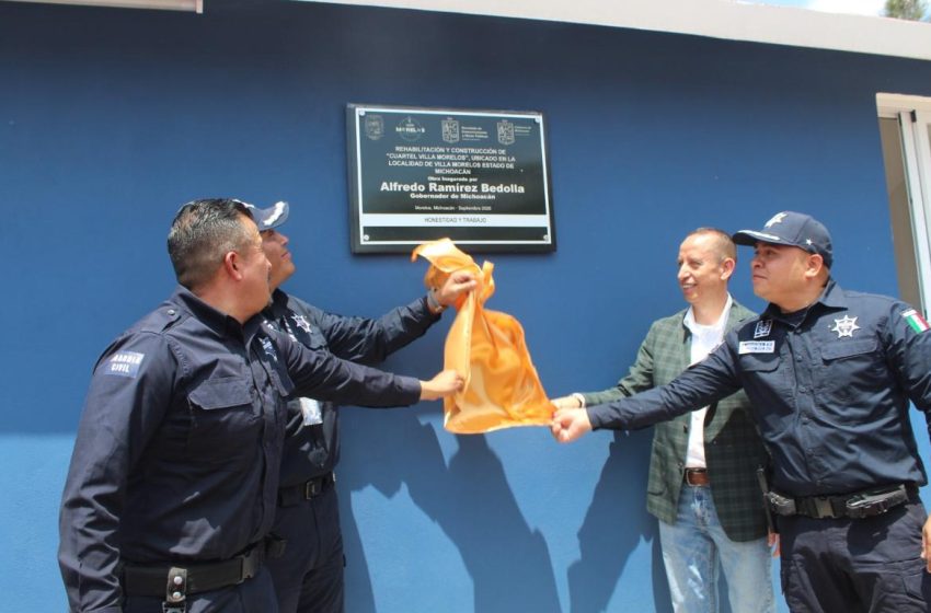  Inaugura Julio César Conejo Alejos cuartel de la Guardia Civil en Villa Morelos