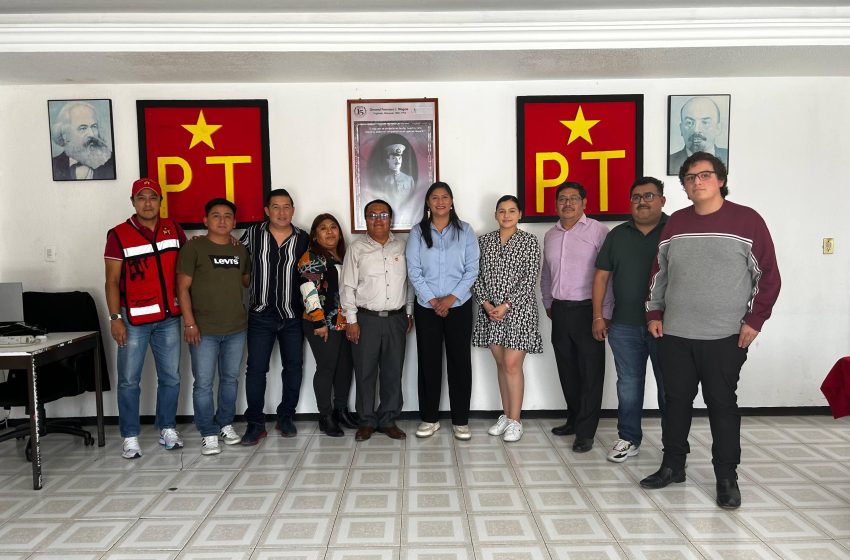  Celeste Ascencio, visitó el PT Michoacán como parte del diálogo permanente y la construcción de acuerdos para la transformación nacional