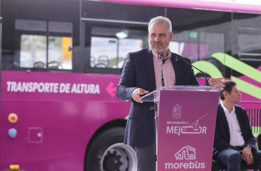  Sigue la transformación de la movilidad en Morelia; Bedolla arranca obras del Morebús