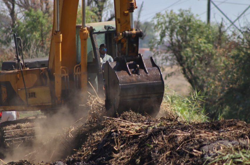  En acciones preventivas OOAPAS retira 44 mil toneladas de material en ríos y drenes