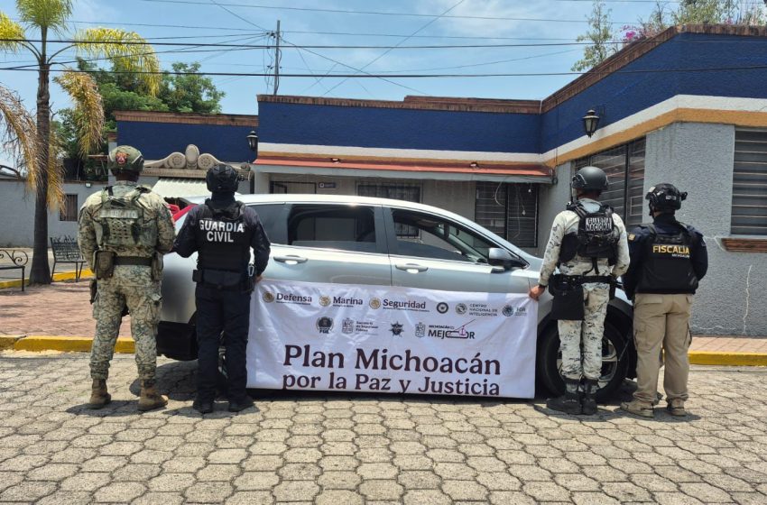 Guardia Civil y DEFENSA detienen a 5 hombres armados en Uruapan