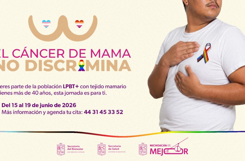 Sedebi lanza jornada de mastografías gratuitas para la comunidad LGBT+ en Michoacán