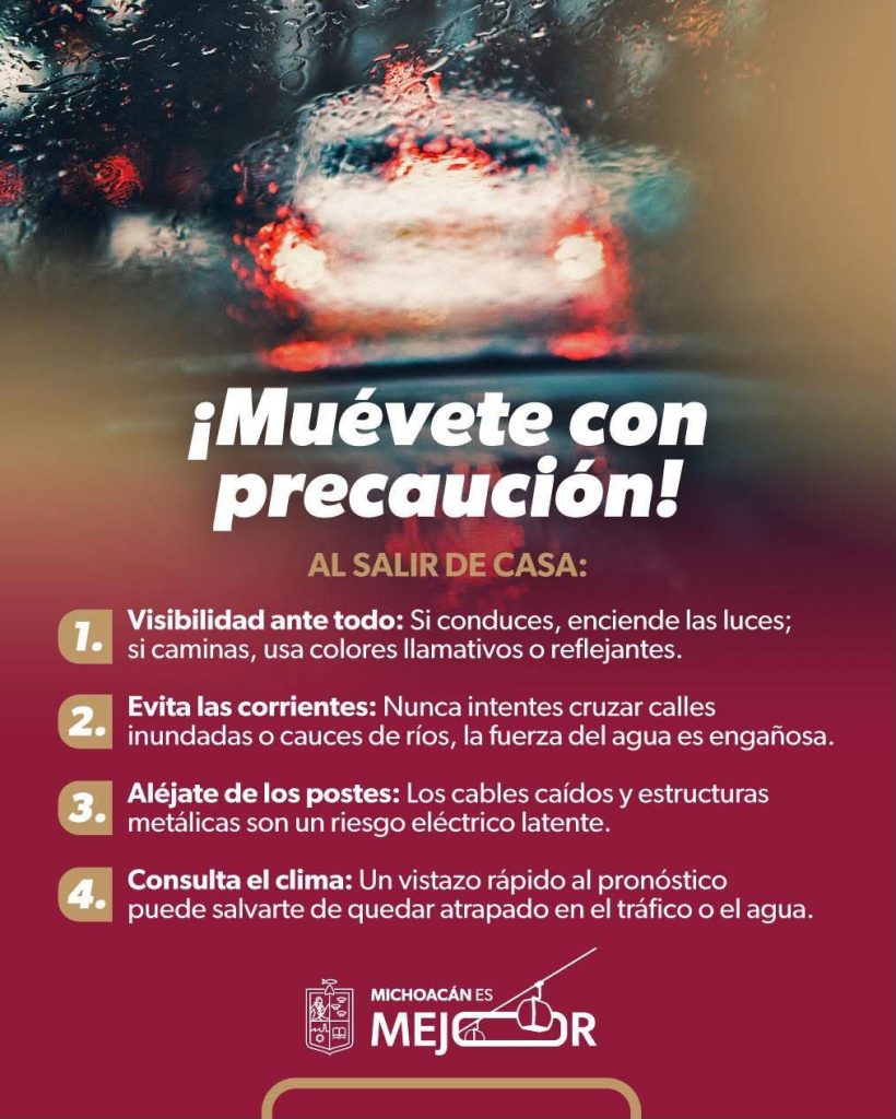 Prevé PC Estatal temporada de lluvias y ciclones 2026 más activa; pide tomar previsiones 2 GobMichLluviasPC2
