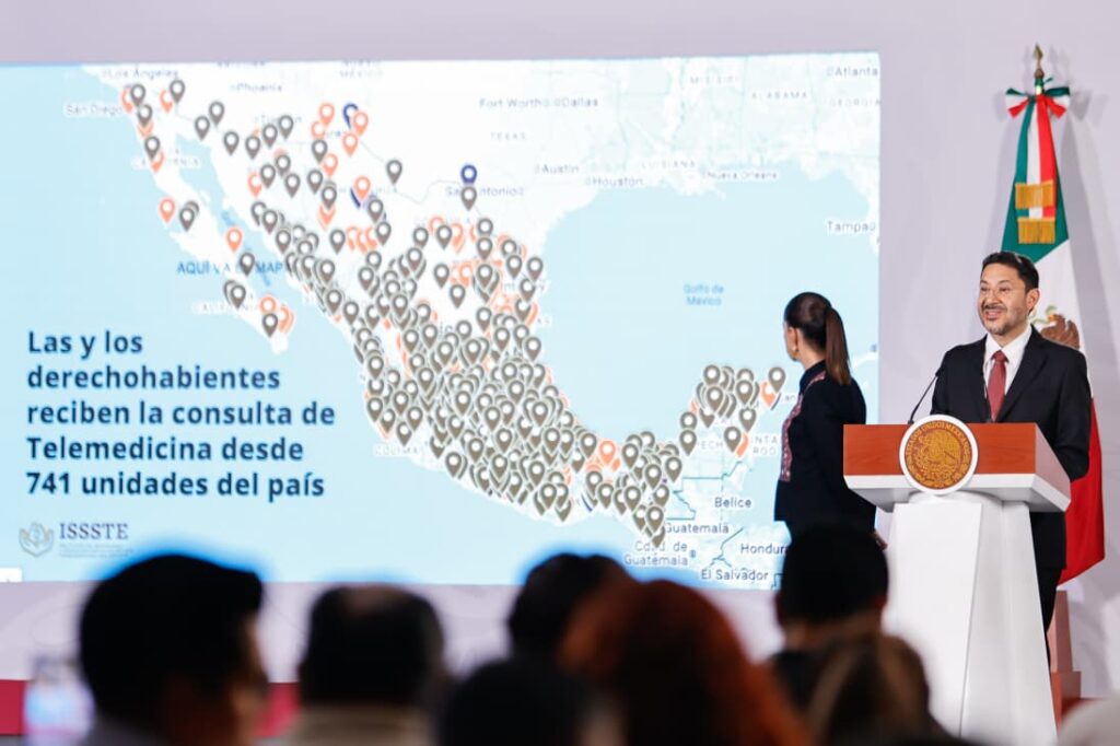 Amplía ISSSTE red de telemedicina a 859 unidades médicas en todo el país: Martí Batres 3 ISSSTE 3 2