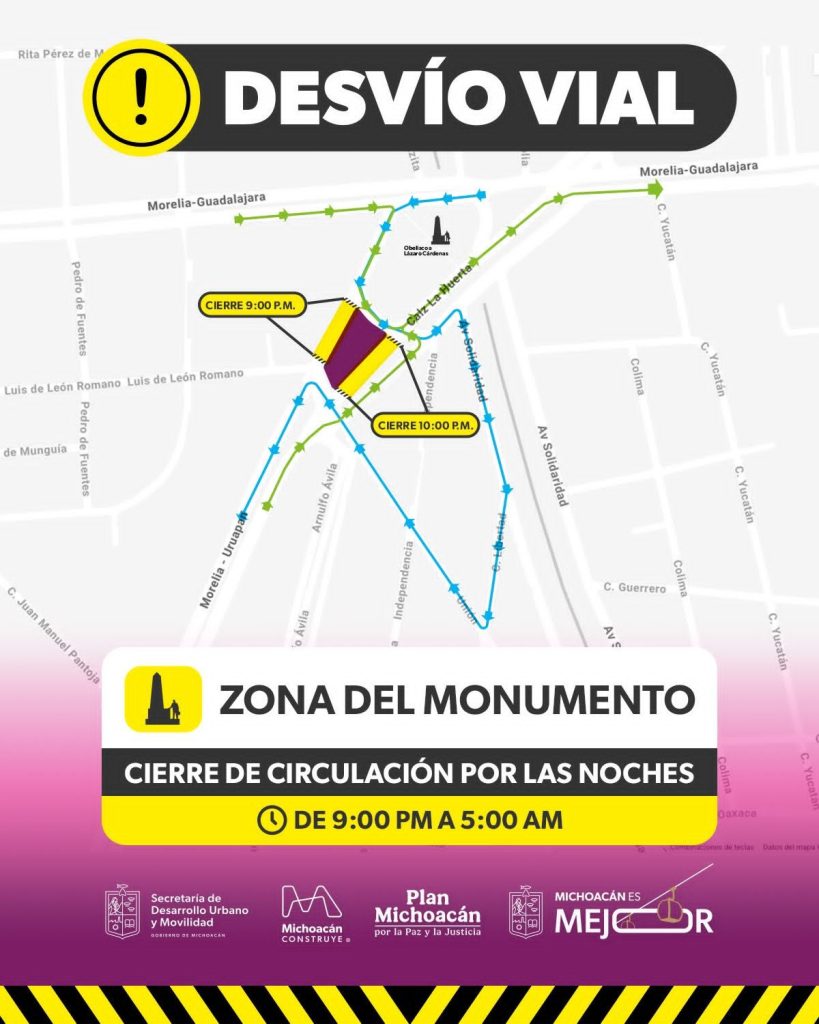 SEDUM activa rutas alternas en el Monumento por obras de Teleférico y Morebús 6 img 20260619 wa01695189441944359496483